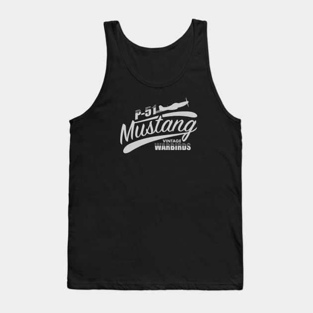 P-51 Mustang Vintage Warbird Tank Top by Firemission45